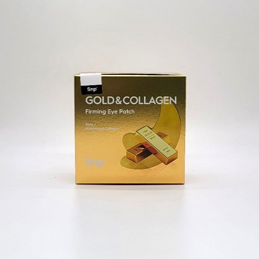 SNP Gold Collagen Ampoule Mask/10ct+Augenpflaster (60 Pflaster/Glas)Falten/Glühen/3 gratis 