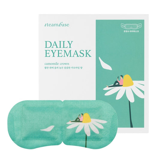 Steambase 每日眼膜 24 片/1 盒/芳香疗法/热疗/失眠/洋甘菊