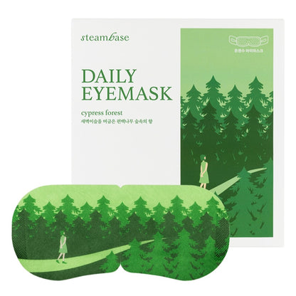 Steambase 每日眼膜 12 片/1 盒/芳香疗法/热疗/失眠/柏木