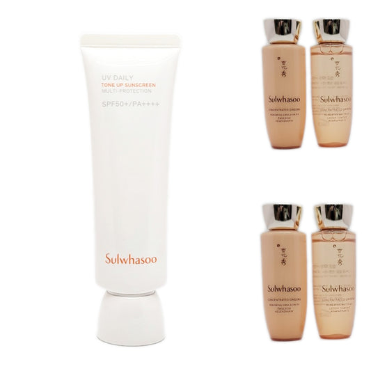 Sulwhasoo UV Wise Brightening Multi Protector 50 мл/SPF50+/кремовый+4 набора с женьшенем 