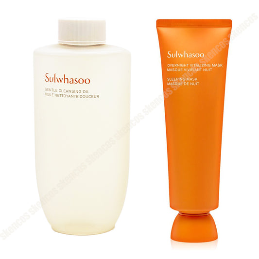 Sulwhasoo Gentle Cleansing Oil 200ml+Overnight Vitalizing Mask EX 120ml/Radiance