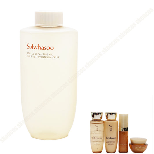 Sulwhasoo Gentle Cleansing Oil 200ml+Ginsneg Renewing 4 Kits/Wrinkle/Antiaging