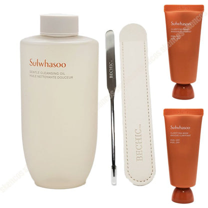 Sulwhasoo Gentle Cleansing Oil 200ml+Clarifying Mask EX 2ea/Peel Off+Spachula