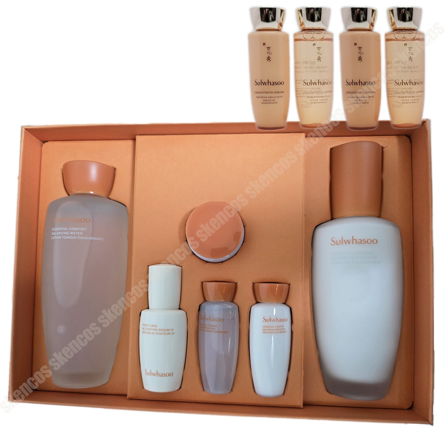 Sulwhasoo Essential Skincare Duo Set+Ginseng Travel Kits 25ml/Toner+Emulsion