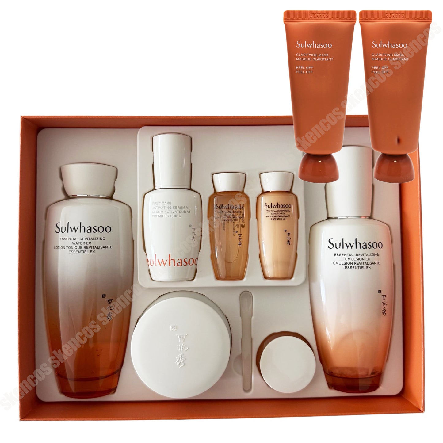 Sulwhasoo Essential Firming Set/Toner/Emulsion/Cream +Clarifying/Peel Off Mask 70ml