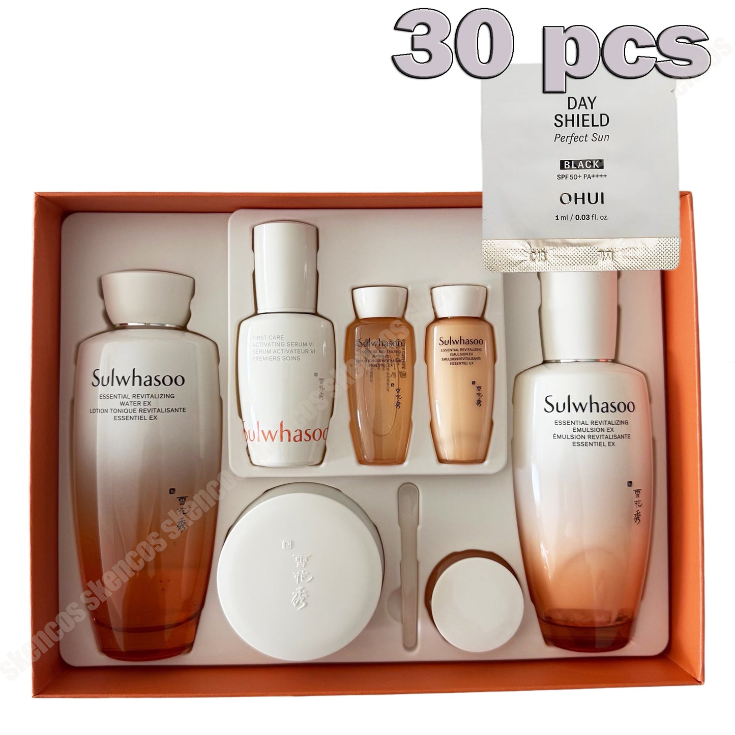 雪花秀紧致精华7件套/欧蕙/OHUI-DAY SHIELD 防晒黑色SPF50+/化妆底霜/30ml/1oz 