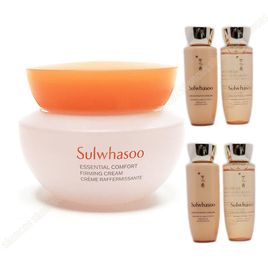Sulwhasoo Essential Укрепляющий крем EX 75 мл + женьшень, обновляющий набор для ухода за кожей 25 мл