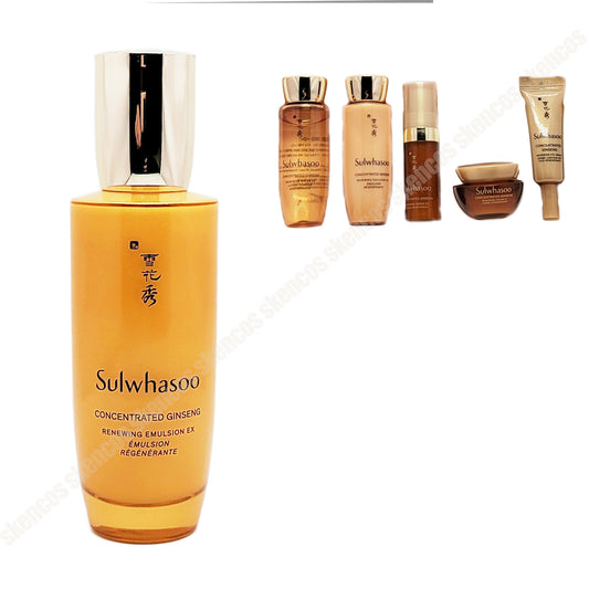 Sulwhasoo Ginseng Renewing Emulsion 125ml/No Case Box+5 Travel Kits/Anti-aging