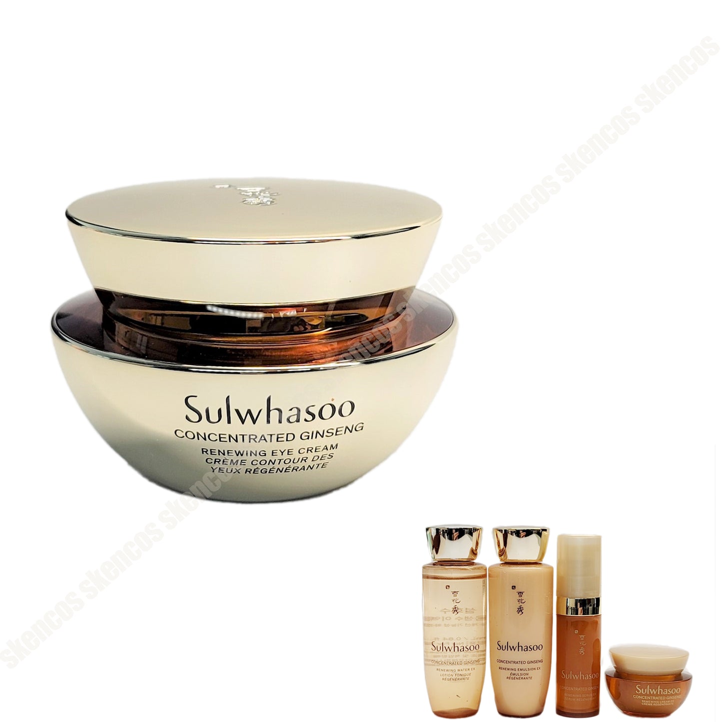 Sulwhasoo Concentrated Ginseng Renewing Eye Cream EX 20ml+4 Ginseng Travel Kits