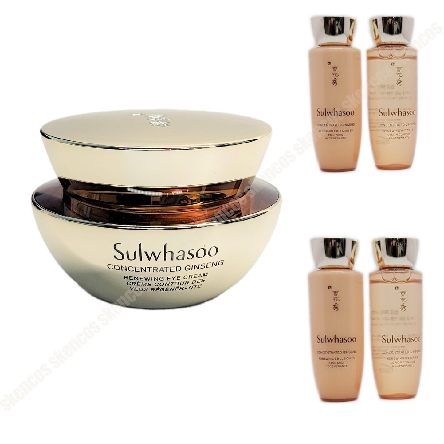 Sulwhasoo Concentrated Ginseng Renewing Eye Cream EX 20ml+4Kits/Toner2+Emulsion2