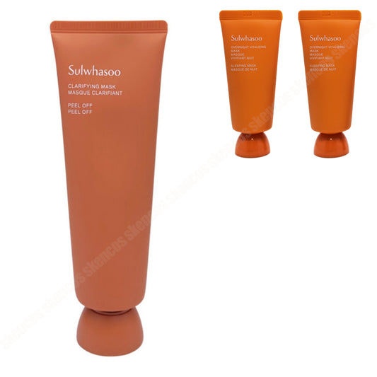 Sulwhasoo 净化面膜 EX 150ml/剥离式+隔夜活肤面膜 EX 2.3 盎司