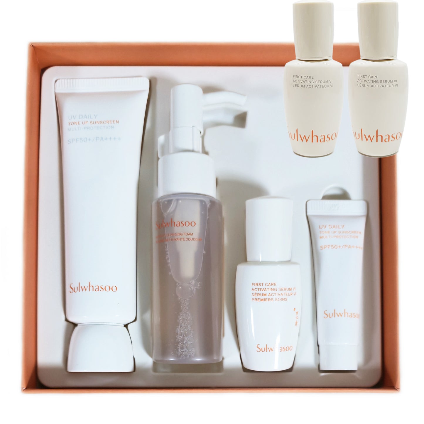 Sulwhasoo UV Wise 亮白多重防护套装 SPF50+/防晒霜+精华液 2EA/1 盎司