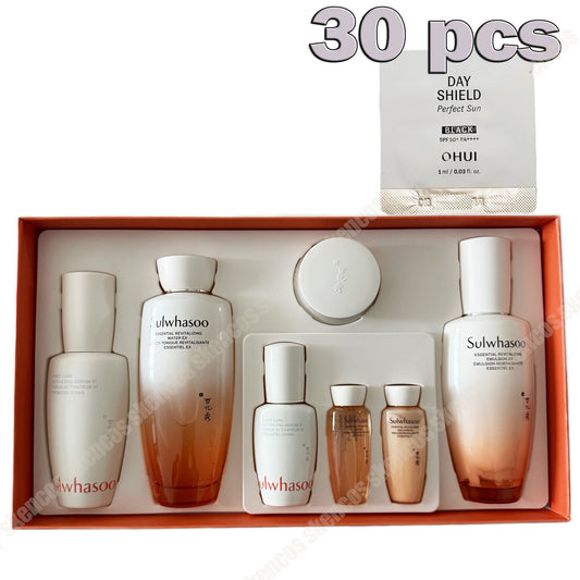 雪花秀润泽修护精华套装+欧蕙/欧蕙-DAY SHIELD 防晒霜黑色 SPF50+ 