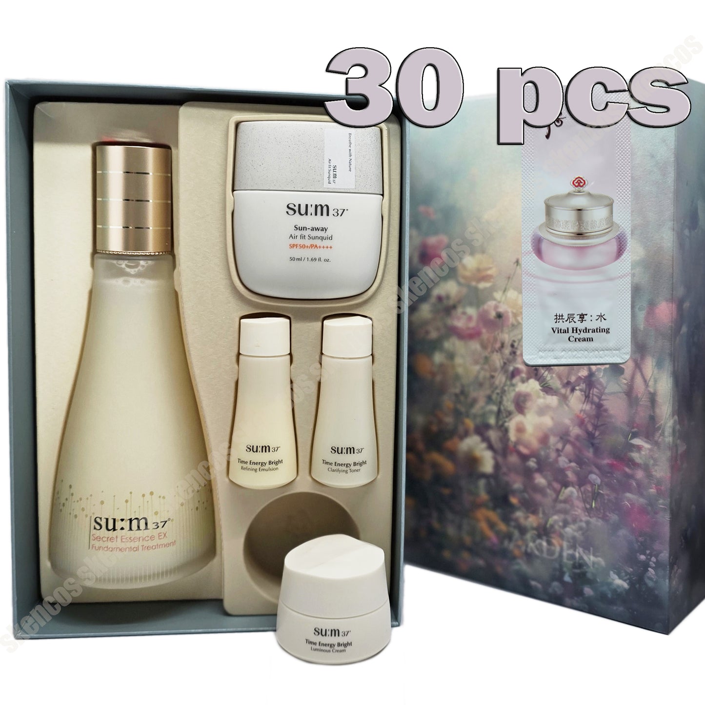 Sum 37/su:m37-Secret Essence  7.77fl.oz Big Size Special Set+OHUI Cream Sample