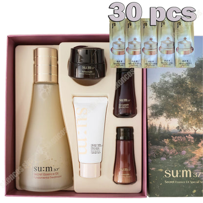 Sum37/su:m37 秘密精华 7.77 液量盎司大号特惠套装+面霜小样 30 件