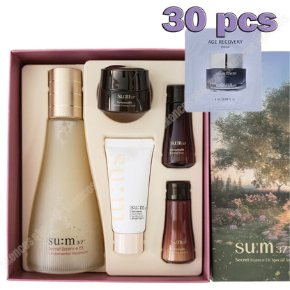 Sum37/su:m37 秘密精华 7.77 液量盎司大号特惠套装+面霜小样 30 件