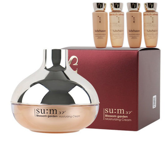 Sum 37 Blossom garden moisturizing cream 50ml+Sulwhasoo Ginseng 4 Kits/Su:m37