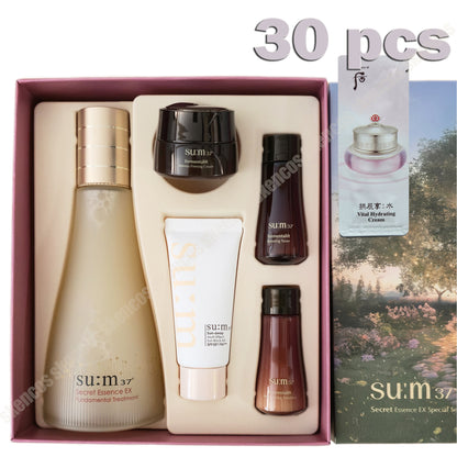 Sum37/su:m37 秘密精华 7.77 液量盎司大号特惠套装+面霜小样 30 件