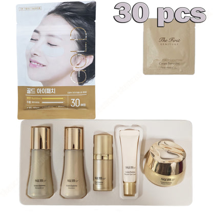 SU:M37° LosecSumma 5pcs Special Gift Set+Cream Samples 30pcs+Gold Eye Patch 1 Pouch(30ea) -Wrinkle (사본)