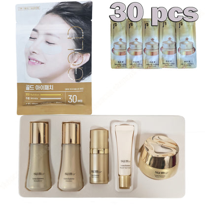 SU:M37° LosecSumma 5pcs Special Gift Set+Eye Cream Samples 30pcs+Gold Eye Patch 1 Pouch(30ea)