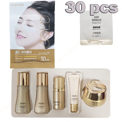 SU:M37° LosecSumma 5pcs Special Gift Set + OHUI SUN Cream Samples 30ea/1oz + Eye Patch 1 Pack(30ea) 