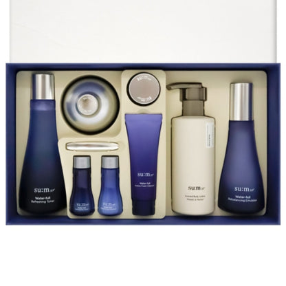 Sum37 Water full 3 kinds Special Gift Set/Skin/Gel Lotion/Cream+Kits/su:m/Marine
