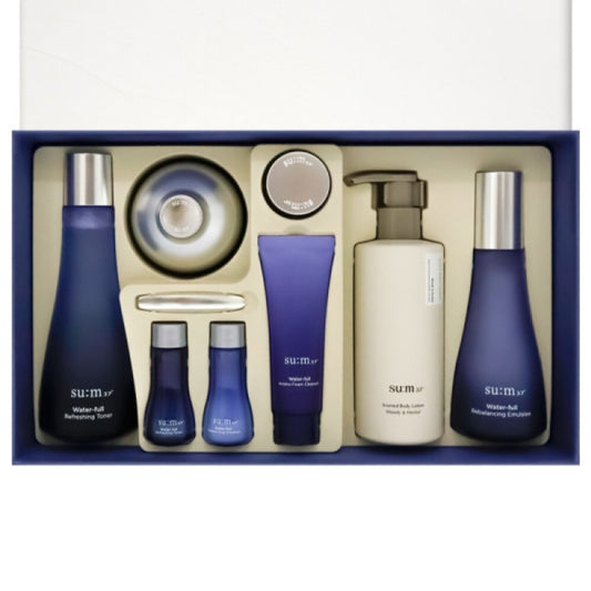 Sum37 Water full 3 kinds Special Gift Set/Skin/Gel Lotion/Cream+Kits/su:m/Marine