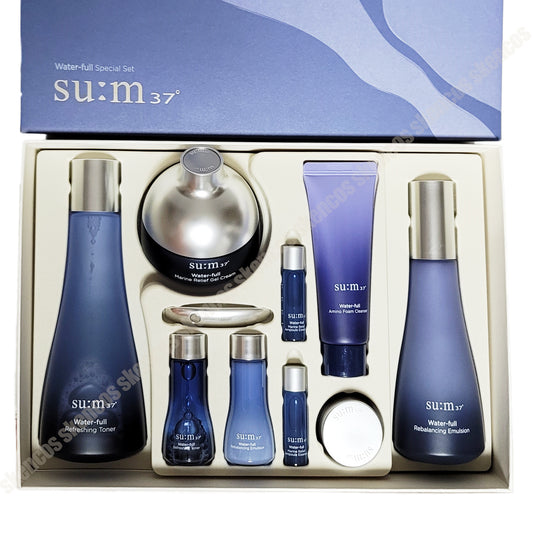 Sum37 Wasser voll 3 Arten spezielle Geschenk-Set/Haut/Gel Lotion/Creme + Kits/su: m/Marine