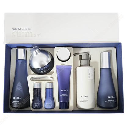 Sum37 Water full 3 kinds Special Gift Set/Skin/Gel Lotion/Cream+Kits/su:m/Marine