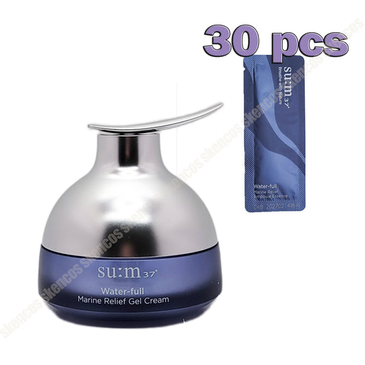 Sum 37 Water-full Marine Relief Gel Cream 50ml + Ampoule Essence 30EA/30ml/su:m37