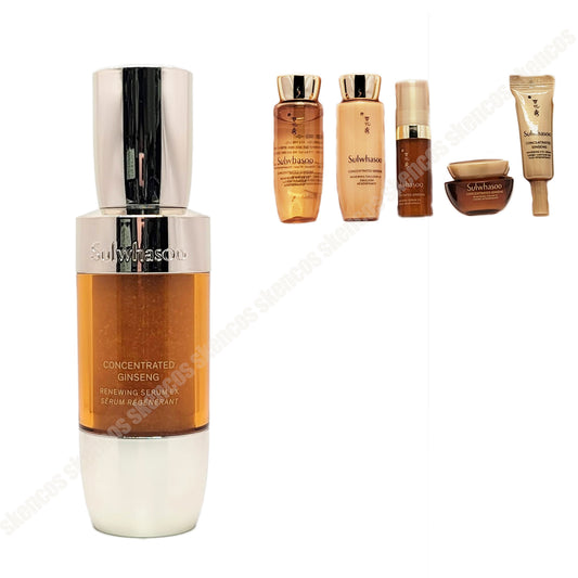 Sulwhasoo Concentrated Ginseng Renewing Serum 50ml/Renew+5 Ginseng Kits/No Case