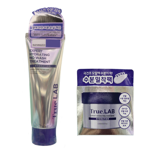 True.LAB Expert Hydrating No-Wash Treatment+Hair Mask Set