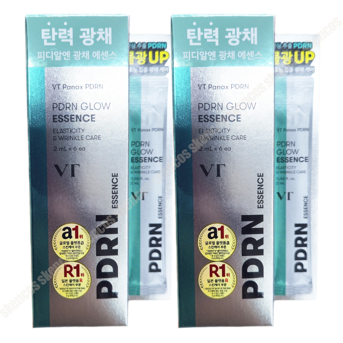 1+1/12EA/VT PDRN Glow Essence 2ml/Moisture/Elasticity/Daily/Collagen/hydration