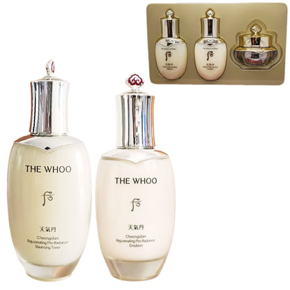 The History of Whoo Cheongidan Radiant Balancer 150ml+ Emulsion 110ml+3 Kit