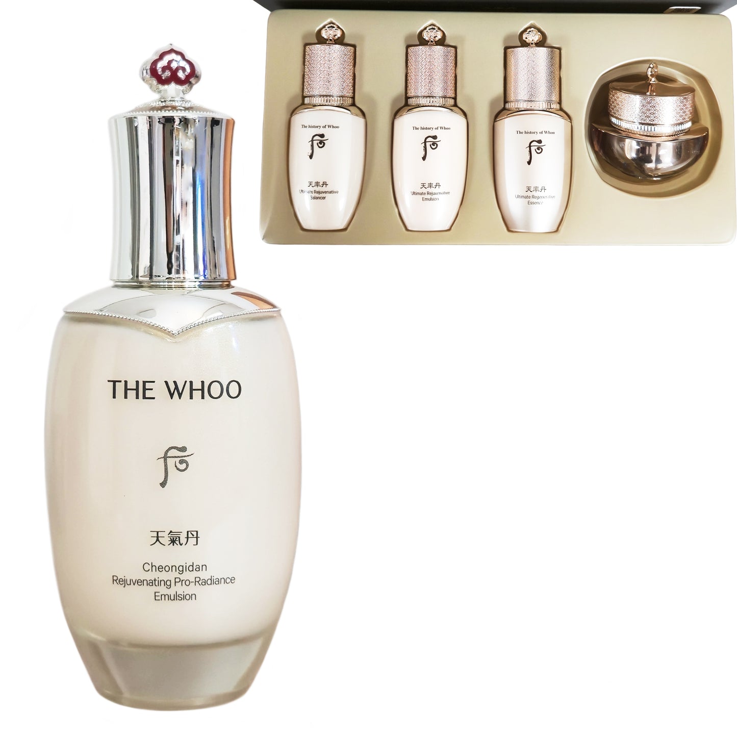 The History of Whoo Cheongidan Radiant Rejuvenating Emulsion 110ml&Gift Set 4pcs