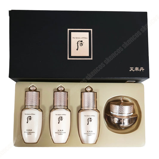 The History of Whoo Cheonyuldan Ultimate Regenerating 4pcs Gift set /Wrinkle/Kit
