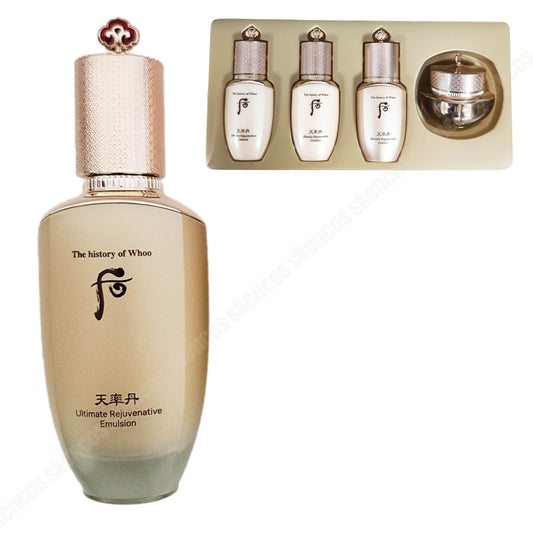 The History of Whoo Cheonyuldan Hwayul Rejuvenating Emulsion 110ml+Gift Set 4pcs