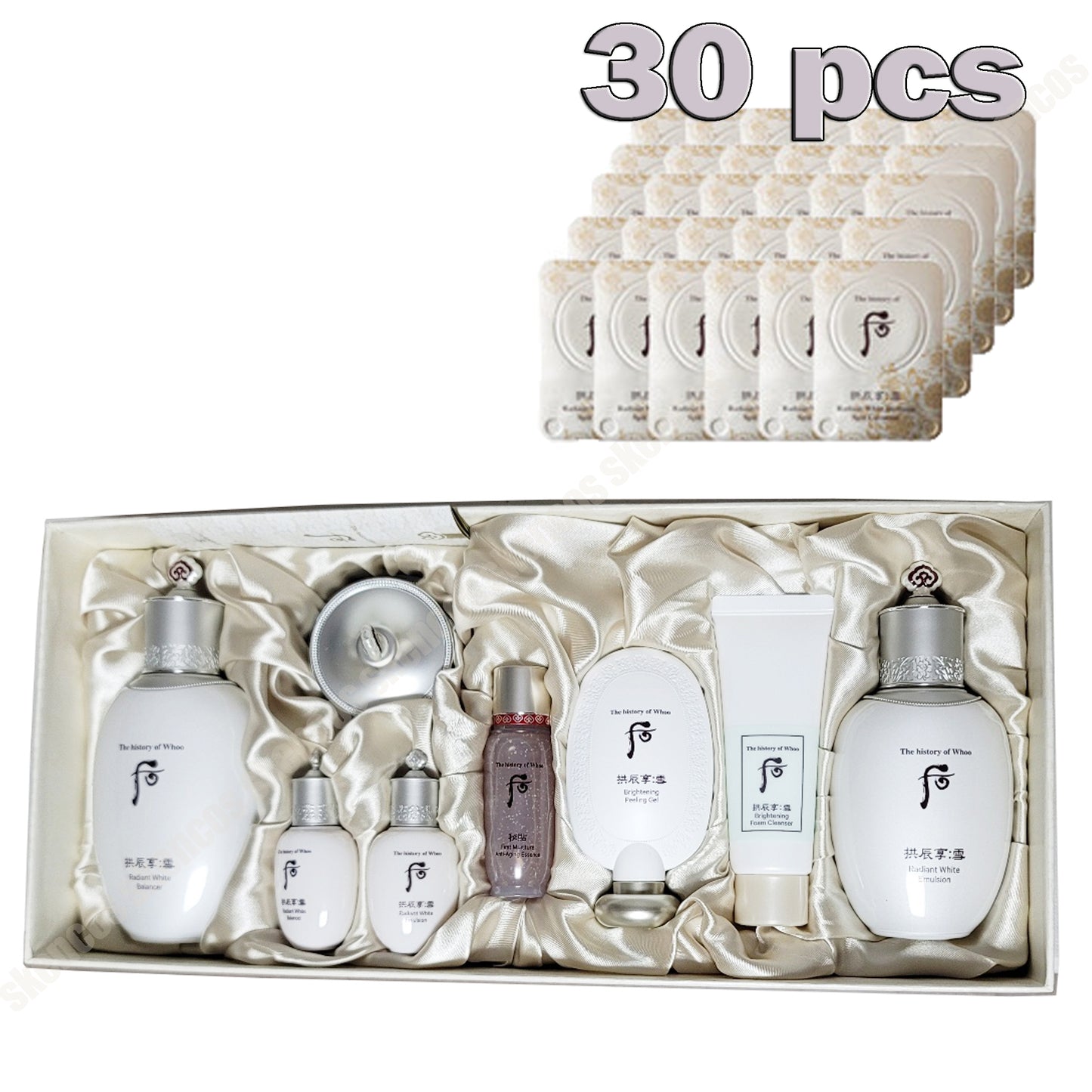 The History of Whoo Gongjinhyang Seol Radiant Brightening Set+Spot Corrector30EA