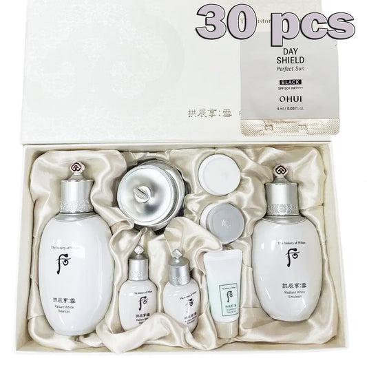 后[The History of Whoo] 拱辰享雪亮泽亮白套装+欧慧[O HUI] 防晒霜