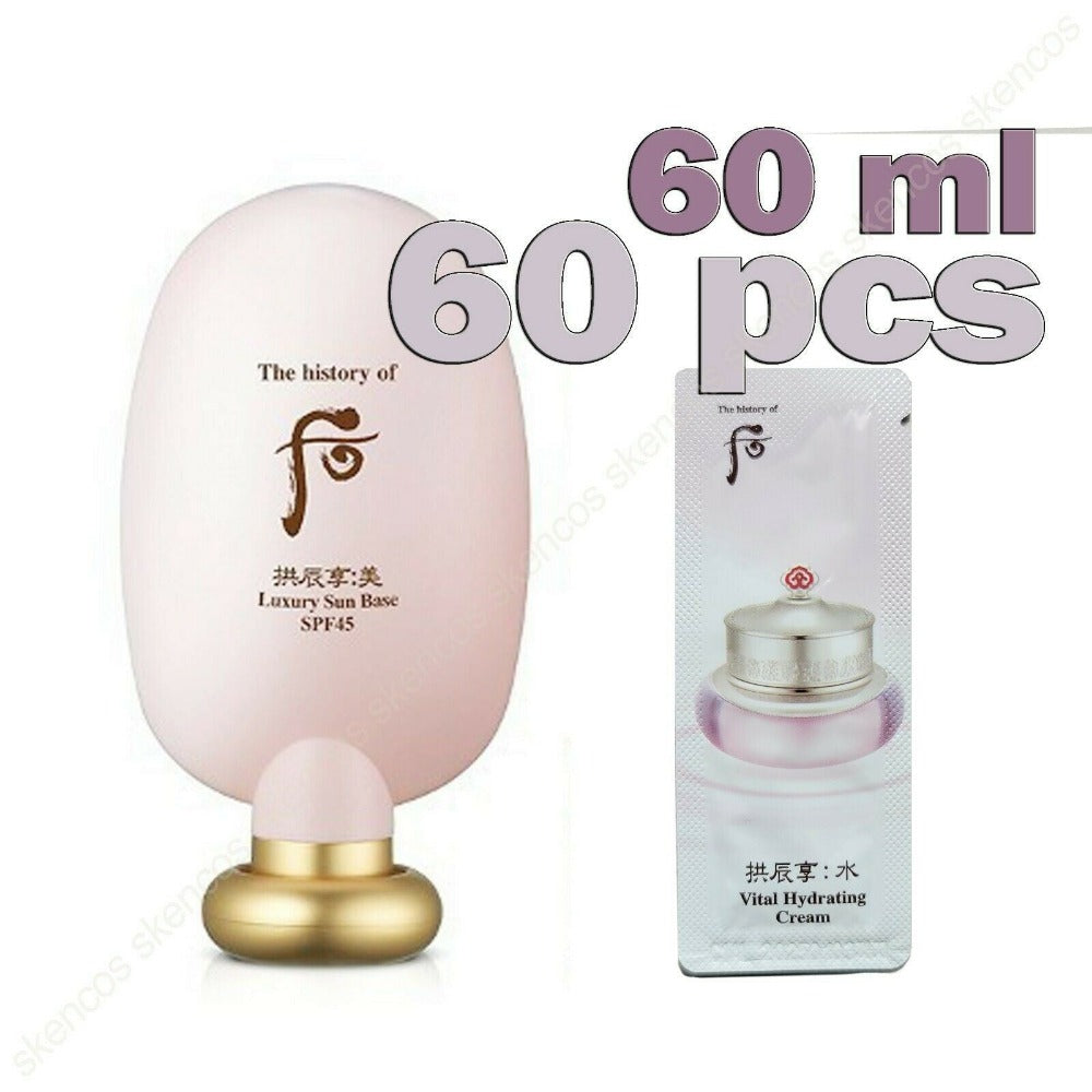 The History of Whoo Gongjinhyang Mi Essential Sun Base 45ml+Hydrating Cream 60ml