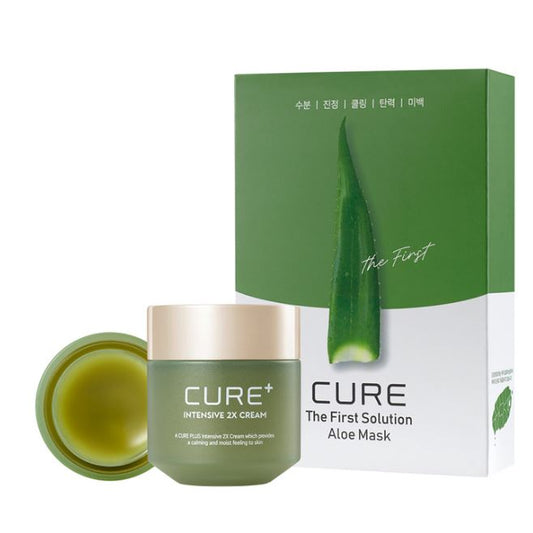 Cure Intensive 2X Creme 50 g + Aloe-Maske 10 Stück/Beruhigend/Reizungen/Falten 