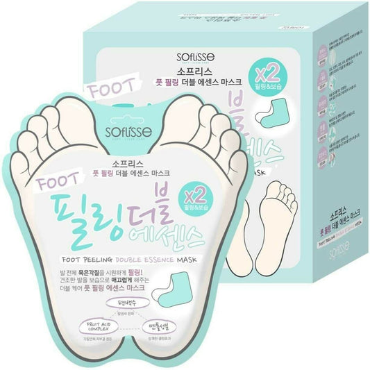 Soflisse Foot Peeling Double Essence Mask 10ct/Отшелушивающий/Гладкие ноги/Против запаха 