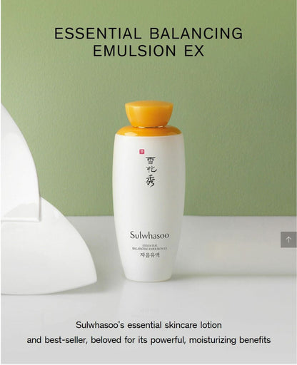 Sulwhasoo Essential Balancing Emulsion 125ml/No Case+Timetreasure Cleansing Foam15gx4