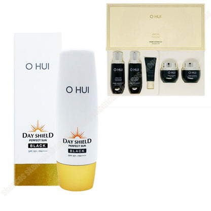 O HUI/OHUI-DAY SHIELD perfect sun black SPF50 + 50ml+Prime 5 Kits/Make Up Base