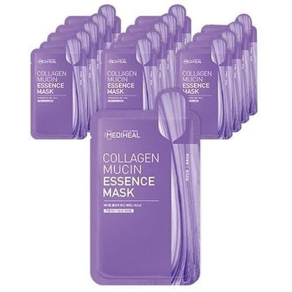 MEDIHEAL Collagen Mucin Essence Mask 20mlx15 Sts/Thin/Calming/Soothing/Firming