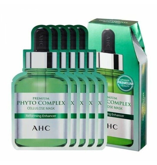 A.H.C /AHC/Premium Phyto Complex Cellulose Mask 27ml x 5 Sheets/Wrinkle/Ampoule