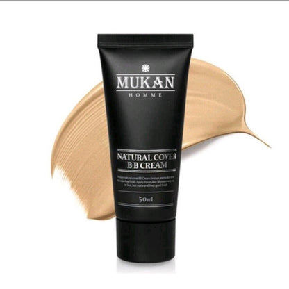 MUKAN Homme Natural Cover BB Cream 50ml/N.25+Charcoal Scrub Foam 150ml/Blackhead