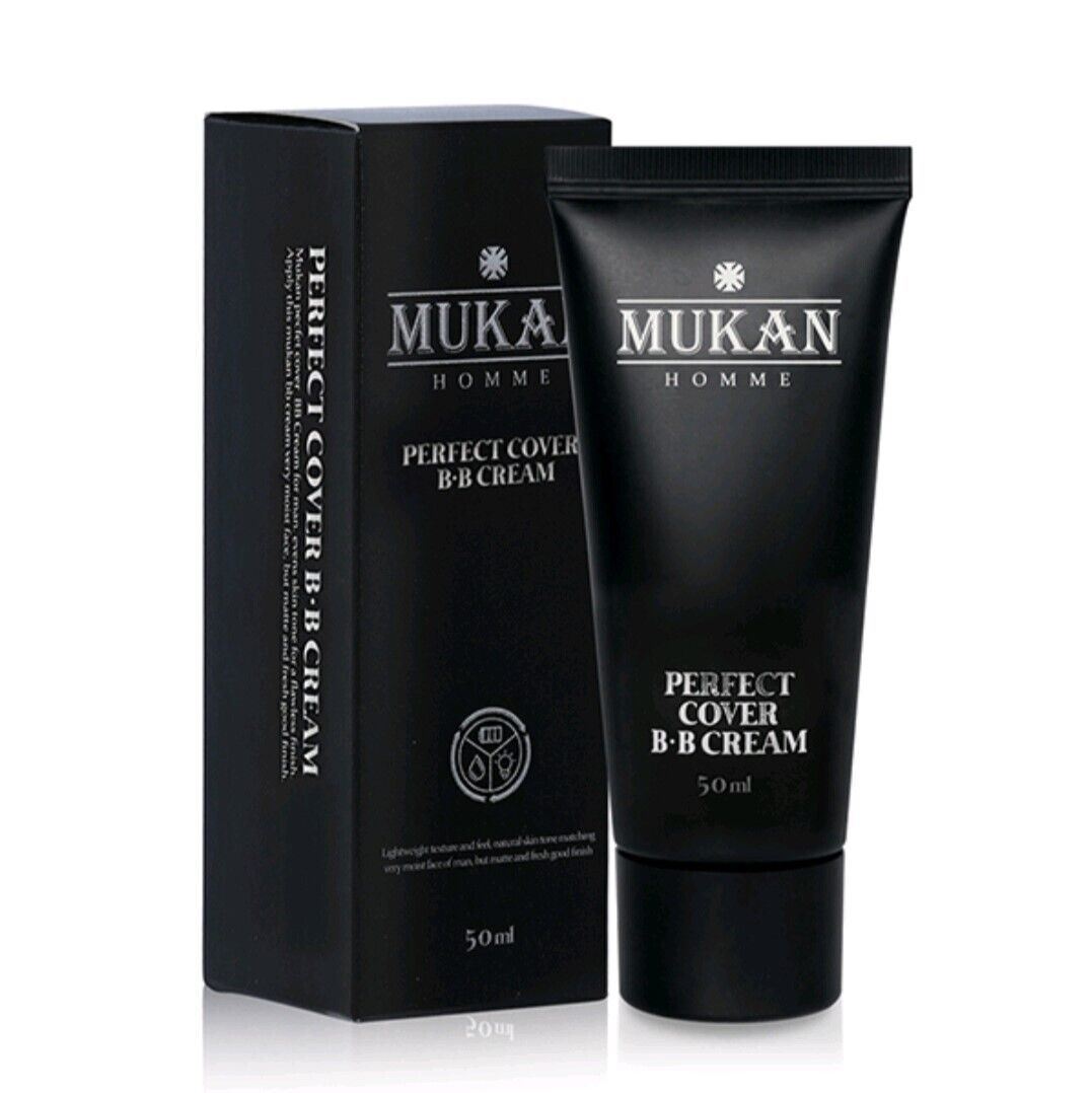 MUKAN Homme Perfect BB Cream 50ml/N.23+Pore Cover Primer 30ml/Oily/Uneven Skin