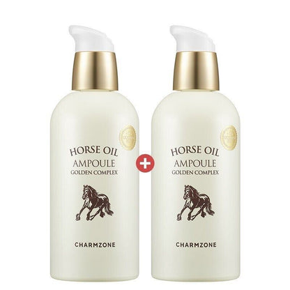 [1+1] Charmzone Horse Oil Ampoule Golden Complex 100mlx2/Wrinkle/Brightening