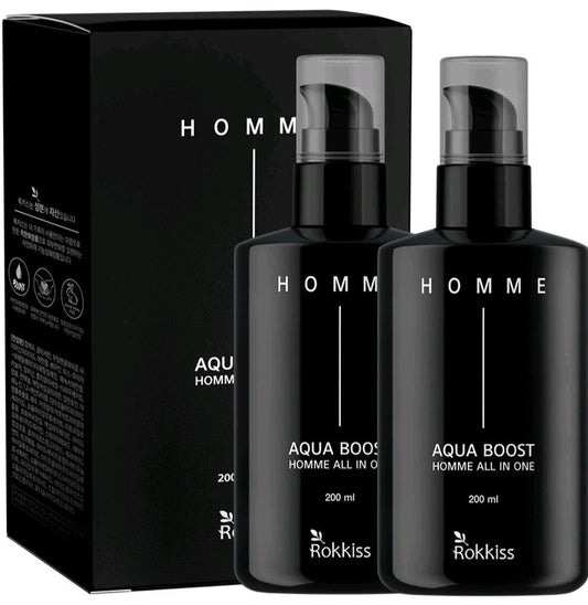 Rokkiss Aqua Boost Homme All in One 200 ml x2ea/13,52 oz./Mild/Falten/5 IN 1 